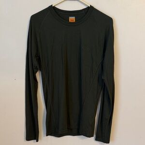 Icebreaker 100% Merino Wool Base Layer Long Sleeve Green Bodyfit 200 Mens XL